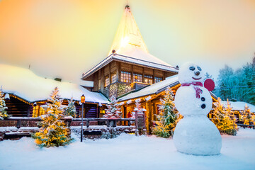 Santa claus village lapland finland