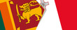 Sri Lanka and Malta flags, two vector flags.
