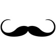 
Dali mustache taken after humorist mustache style, designed in glyph icon style
