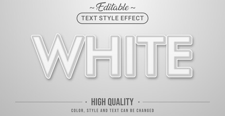 Poster - White text effect - Editable text effect