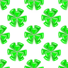 Beautiful Party Seamless Pattern Of Watercolor Bright Green Bows.Isolated On A White Background.Cute Hand Drawn Illustration.For Gift Paper,packaging,wallpaper,wrapping,fabrics,prints,child Textiles.