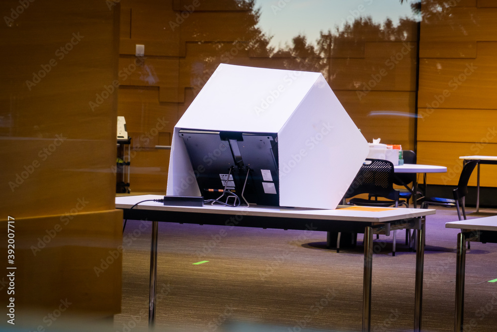 Electronic Voting Machine at Polling Station - 2026 Midterm Election ...