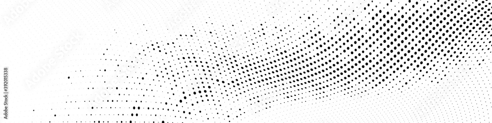 Fotografia Abstract monochrome grunge halftone pattern