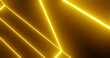 Render with abstract neon yellow lines