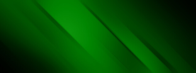 Fototapete - Dark green background for wide banner