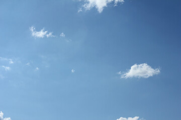 bright cumulus cloud and blue sky