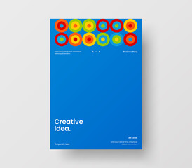 Vertical corporate identity A4 report cover. Abstract geometric vector business presentation design layout. Amazing company front page illustration brochure template.