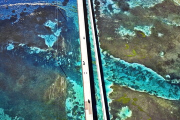 Wall Mural - The road over Florida Keys to Key West