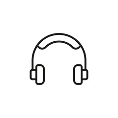 Fototapete - Headphone icon. Vector outline icon