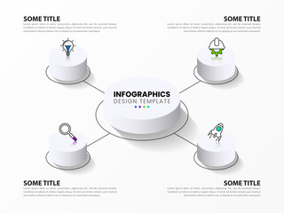 Infographic design template. Creative concept with 4 steps