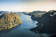 © Cavan Images - Aerial view of Stave Lake at dusk, British Columbia, Canada.