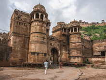 Fort Gwalior And Mans Singh Palace, India