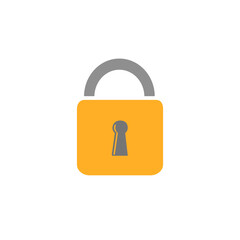 Poster - Lock vector illustration icon in flat style