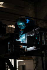 Sticker - Vertical shot of a welder working