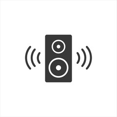 Poster - Best speaker icon in trendy flat style