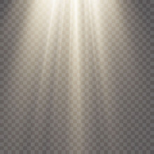 Vector Transparent Sunlight Special Lens Flash Light Effect