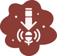 Canvas Print - The Podcast Media Icon can be used for websites and other purposes