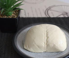 Sticker - Closeup shot of raw dough on a plate