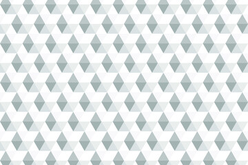 Poster - Abstract geometric hexagonal graphic design print 3d cubes pattern. White triangular background. White geometric texture. White horizontal seamless tiles texture. Vector illustration.