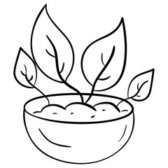 Wall Mural - Plant Bowl 