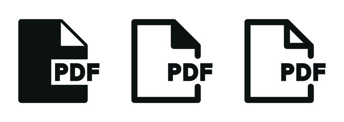 Aufkleber - pdf icon vector