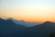 © kittinit - Annapurna mountain with sunrise on himalaya rang mountain in the morning seen from Poon Hill, Nepal - Blue Nature view