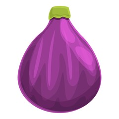 Poster - Whole fig icon. Cartoon of whole fig vector icon for web design isolated on white background