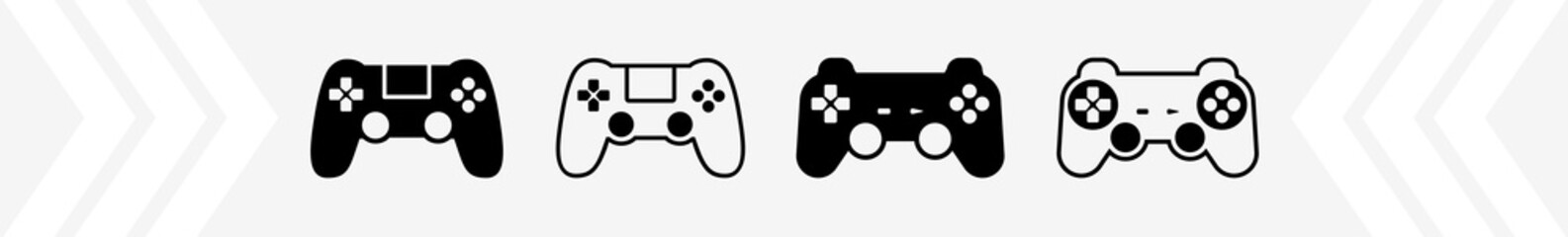 Wall Mural - game controller icon set | gamepad game controller vector illustration logo | gaming controller icon