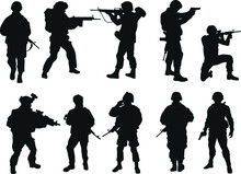 Soldiers Silhouettes. US Army.