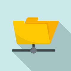 Poster - storage file folder icon. flat illustration of storage file folder vector icon for web design