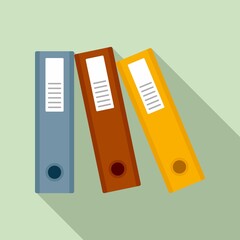 Poster - storage document folder icon. flat illustration of storage document folder vector icon for web desig