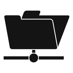 Poster - storage file folder icon. simple illustration of storage file folder vector icon for web design isol