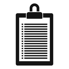 Poster - Storage card list icon. Simple illustration of storage card list vector icon for web design isolated on white background