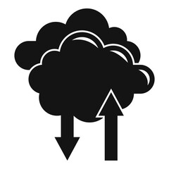 Poster - Storage data cloud icon. Simple illustration of storage data cloud vector icon for web design isolated on white background
