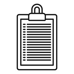 Poster - storage card list icon. outline storage card list vector icon for web design isolated on white backg