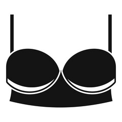 Sticker - Elegant bra icon. Simple illustration of elegant bra vector icon for web design isolated on white background