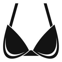 Sticker - Bikini bra icon. Simple illustration of bikini bra vector icon for web design isolated on white background