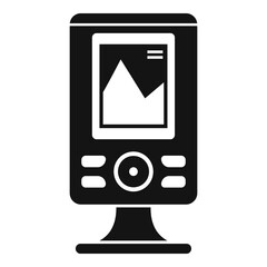 Poster - Fishfinder echo sounder icon. Simple illustration of fishfinder echo sounder vector icon for web design isolated on white background