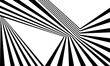 abstract background with lines. stripes optical art illusion.