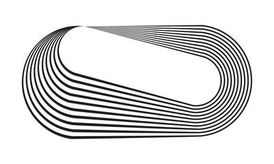 Poster - abstract background with lines. stripes optical art illusion.