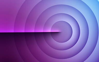 Canvas Print - circle shape purple gradient background