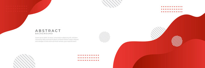 modern liquid red abstract background. red white fluid vector banner template for social media, web 