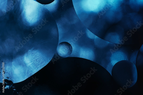 Cuadros en Lienzo abstract dark blue background, shapes and light
