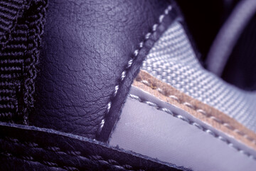 Aufkleber - Close up beautiful textile cloth background texture. Macro photography background material view.