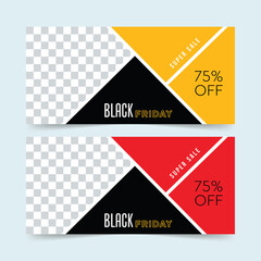 Wall Mural - sale banner template. black friday sale label. vector ad illustration. promotional marketing discoun