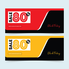 Wall Mural - sale banner template. black friday sale label. vector ad illustration. promotional marketing discoun