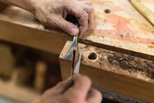 Detail Of Carpenter Working