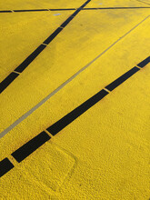 Yellow Road With Lines