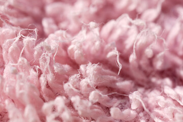 Macrophotography of fabric texture abstract background close up view.