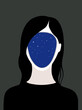 © Marta Lebek/Stocksy - Woman with a night sky instead of her face